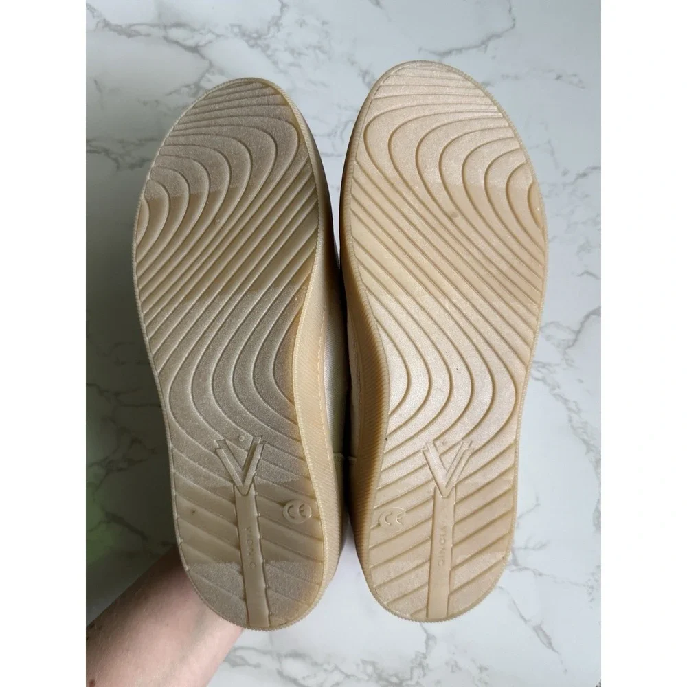 VIONIC Beach Cyan Slip On Sneaker Womens 8 Beige Lace Up Comfort Shoe NWOT - Picture 5 of 10
